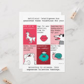 AI生成バレンタイン – DaVinciモデル カード (正面/裏面インサイチュ)