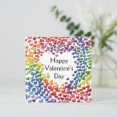 AI生成プライドLGBTQバレンタイン シーズンカード (スタンド正面)