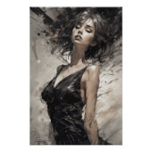 AI生成リトルブラックドレスファンタジーLBD ポスター (正面)