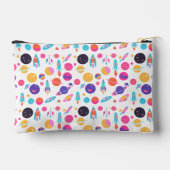 AI生成宇宙パターンの構成 アクセサリーポーチ (裏面)