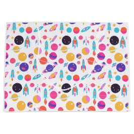 AI生成宇宙パターン（の模様が）ある抱き枕 ラージペーパーバッグ