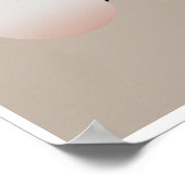 AI生成抽象芸術アートミニマリストニュートラル ポスター (角)