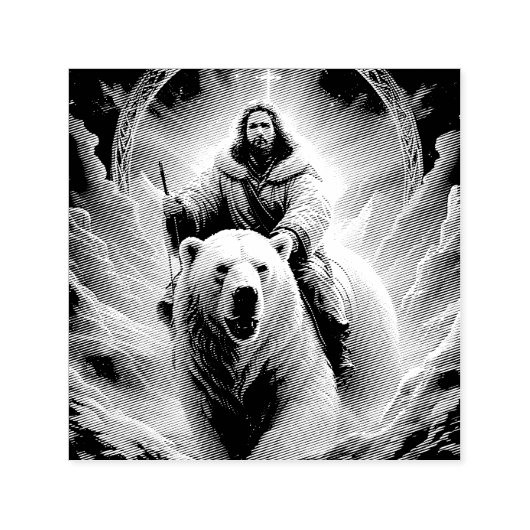 （AI生成）シロクマのイエス セルフインキングスタンプ (デザイン)