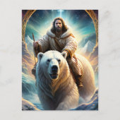 (AI生成)シロクマのイエス ポストカード (正面)