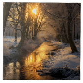 （AI生成）冬の風景 タイル (正面)