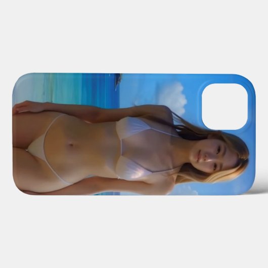 AI美女iPhoneケース Case-Mate iPhoneケース (裏面 (横))