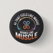 AI美学未来技術はファッション 缶バッジ (正面)