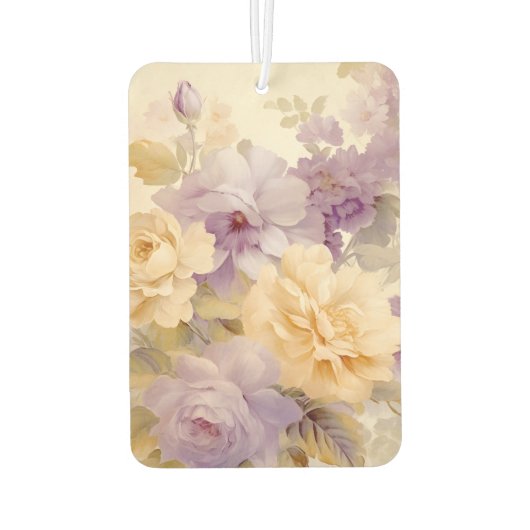 AI自然アート：フラワーインスパイア カーエアーフレッシュナー (裏面)