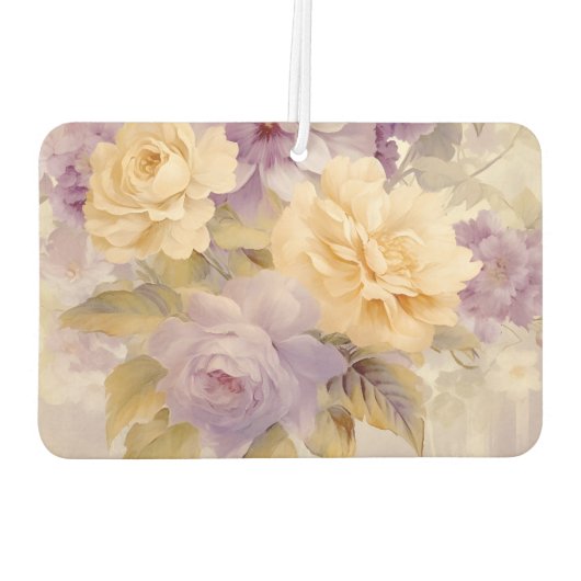 AI自然アート：フラワーインスパイア カーエアーフレッシュナー (裏面)