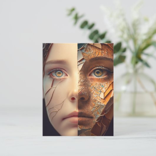 AI自画像 ポストカード (スタンド正面)