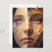 AI自画像 ポストカード (正面/裏面)