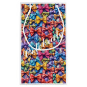 AI色祝数々の弓パターン抱き枕 スモールペーパーバッグ (裏面)