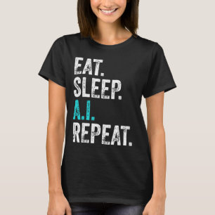 AI食べリプレートのスリープ Tシャツ