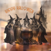 AI魔女のブリューハロウィンウィンドウロックデカール ウィンドウサイン (シート2)