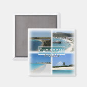 AI0009アメリカ、アンギラ、カリブの冷蔵庫。 マグネット (正面/裏面)