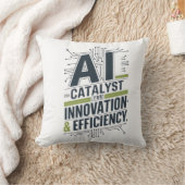 AI – イノベーションと効率性の触媒 クッション (ブランケット)