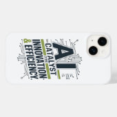AI – イノベーションと効率性の触媒 Case-Mate iPhoneケース (裏面 (横))