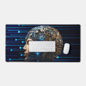 AI-インスパイアカスタムワークスペース用大型デスクマット デスクマット (キーボード&マウス)