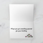 AI – フラットコートリトリバー誕生日カード カード (内部)