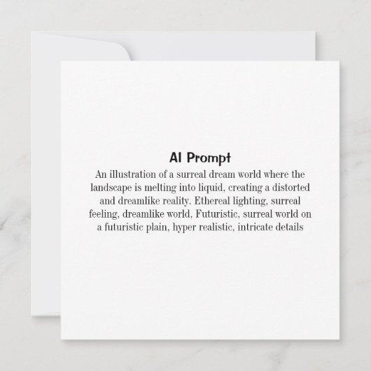 AI プロンプトとアートワーク | 幻想的な超現実的な世界 (裏面)
