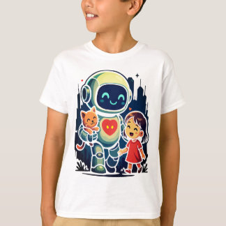 AI & ロボット キャラクター - 未来のデザイン コレクション Tシャツ