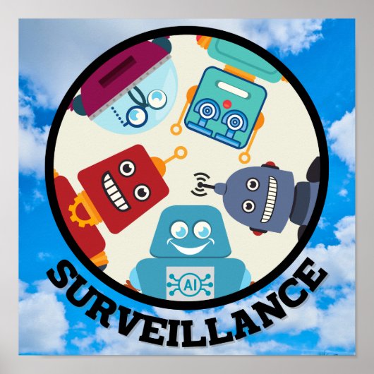 AI （人工知能） – 監視 ポスター (正面)