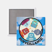 AI （人工知能） – 監視 マグネット (正面/裏面)