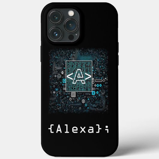 Ai – 技術 – コーディング・モノグラム – 文字Aケース –  Case-Mate iPhoneケース (裏面)