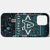 Ai – 技術 – コーディング・モノグラム – 文字A Case-Mate iPhoneケース (裏面 (横))