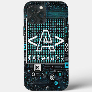 Ai – 技術 – コーディング・モノグラム – 文字A iPhone 13 Pro Maxケース