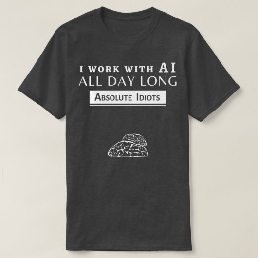 AI 1で作業する Tシャツ (デザイン正面)