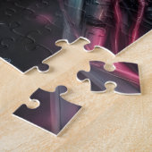 AI and Nature Harmony Robot Hand with Butterfly ジグソーパズル (側面)