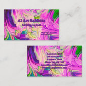 AI Artが名刺を両面で展示 名刺 (正面/裏面)