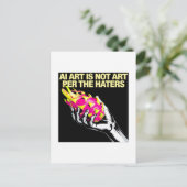 AI ArtはHaters Hand Dragonfruitのアートではない ポストカード (スタンド正面)