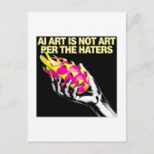 AI ArtはHaters Hand Dragonfruitのアートではない ポストカード (正面)