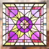 AI Artステンドグラス窓の貼り付け ウィンドウサイン (シート2)