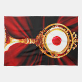 AI Art of a Eucharistic Miracle キッチンタオル (横)