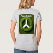 AI Art Peace On Earth Tシャツ (裏面)