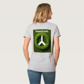 AI Art Peace On Earth Tシャツ (裏面フル)