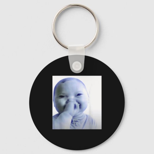 Ai Baby Meme Funny Laughing Baby Baby Meme Brainro キーホルダー (正面)