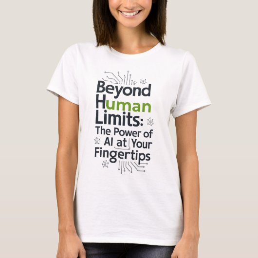 AI Beyond Limits シャツ - 人間の可能性を解き放つ (正面)