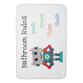 AI-Botロボット浴室ルールマット子供へ バスマット (正面縦)