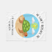 Ai Can't Replace Me I'm Already Useless To Funny D フリースブランケット (正面(横))