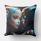 AI Chatbot顔 クッション (正面)