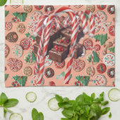 AI Christmas Goodies Kitchen Towel キッチンタオル (折り畳み)