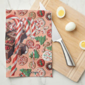 AI Christmas Goodies Kitchen Towel キッチンタオル (四つ折り)