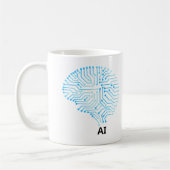 AI Coffee Mug – 未来的なテックインスパイアデザイン コーヒーマグカップ (左)
