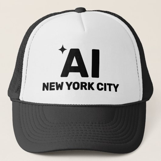 AI Customized™ Trucker Hat キャップ (正面)
