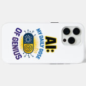 AI Daily Genius -頭が切れる Dose of Intelligence Case-Mate iPhoneケース (裏面 (横))