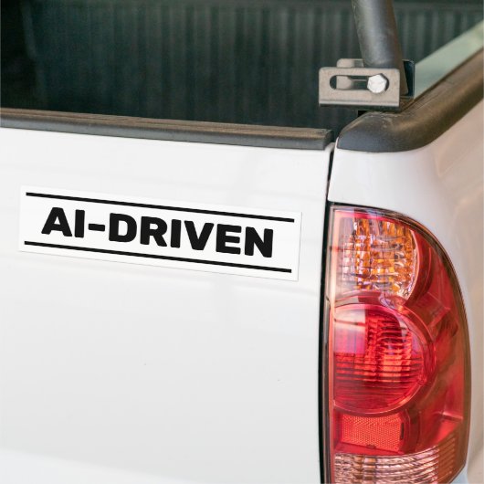 AI-Driven™ Bumper Sticker バンパーステッカー (トラック上)